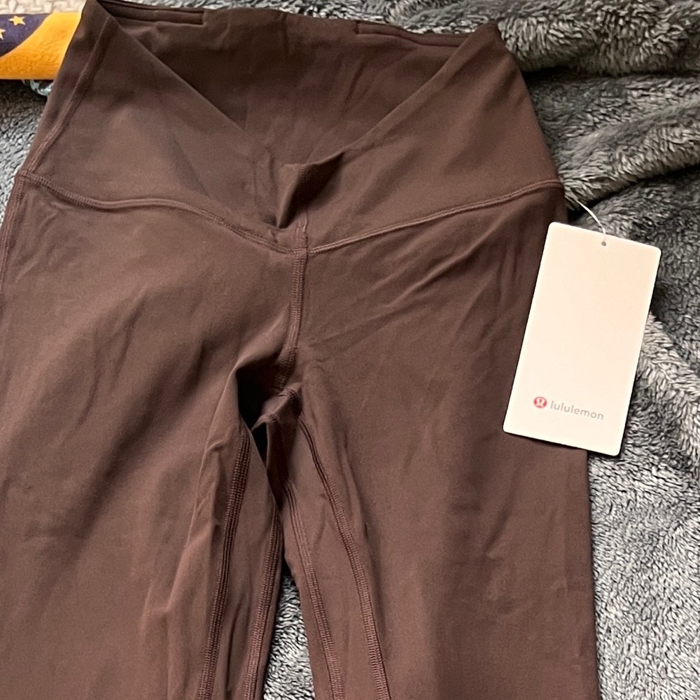 Lululemon align mini flare, size 4, espresso